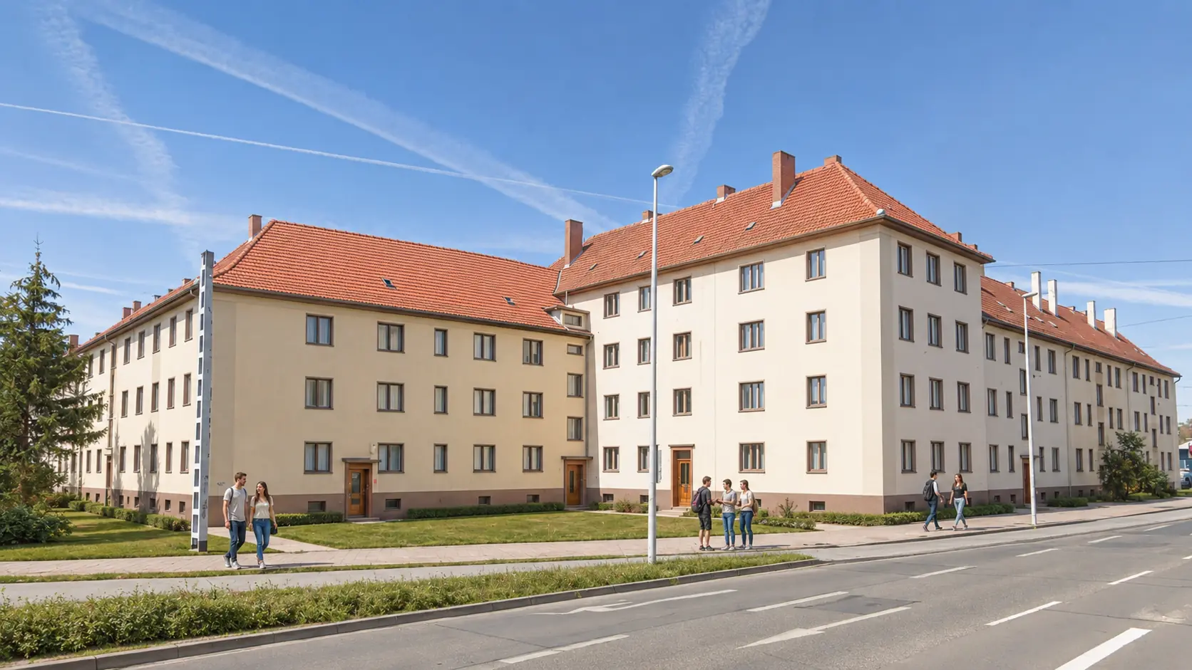 Visualisierung des künftig sanierten und begrünten Cottbuser Tors